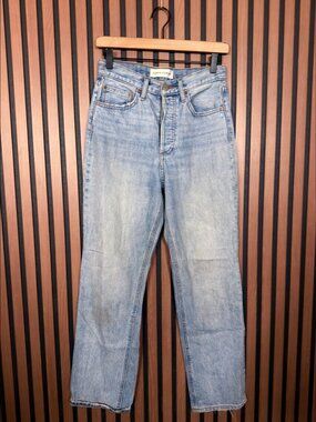 Denim Forum Jeans 25 Womens Joni High Rise Loose Fit Full Length